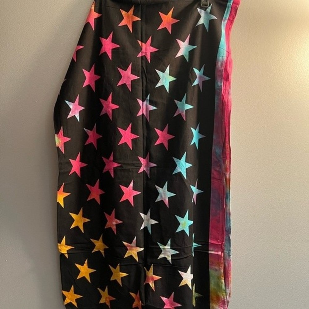 Multicolor tie dye American style flag- NWOT
